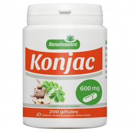Konjac en gélules et poudre - Glucomannane - Coupe Faim Konjac en gélules et poudre - Glucomannane - Coupe Faim