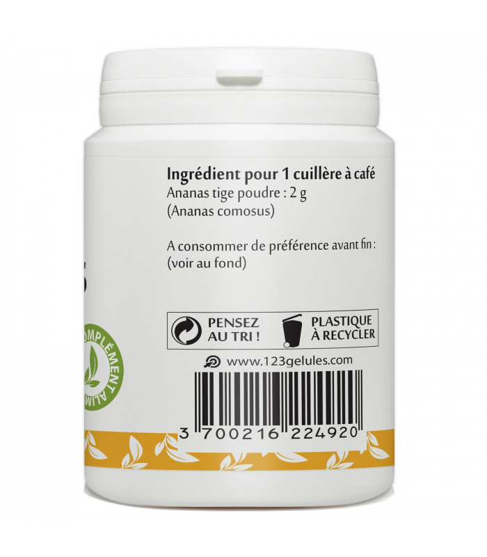 Ananas tige - 100 g de poudre - 123plantes.com Ananas tige - 100 g de poudre - 123plantes.com