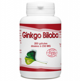 Ginkgo Biloba Bio - 250 mg - 200 gélules