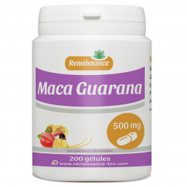 Maca - Guarana - 500 mg - 200 gélules