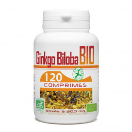 Ginkgo Biloba Bio - 300 mg - 120 comprimés 